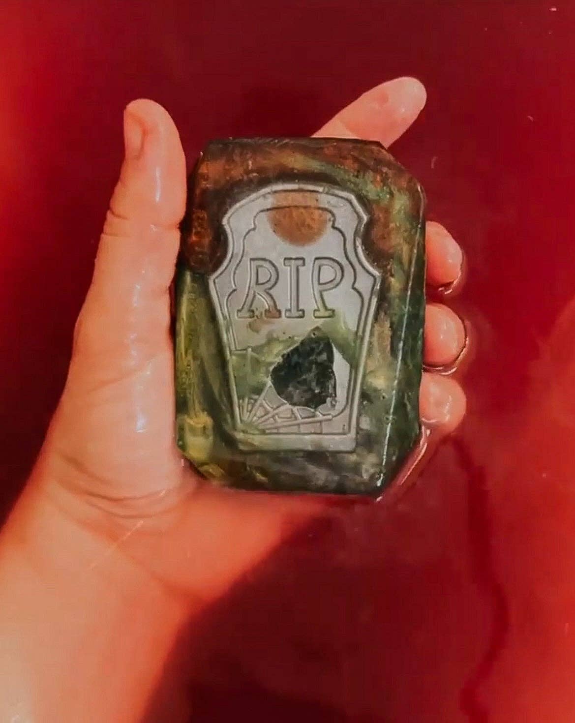 Graveyard Gathering - Crystal Infused Halloween Bar Soap: Mini